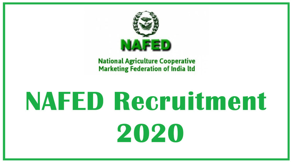 NAFED Recruitment 2020NAFED Recruitment 2020